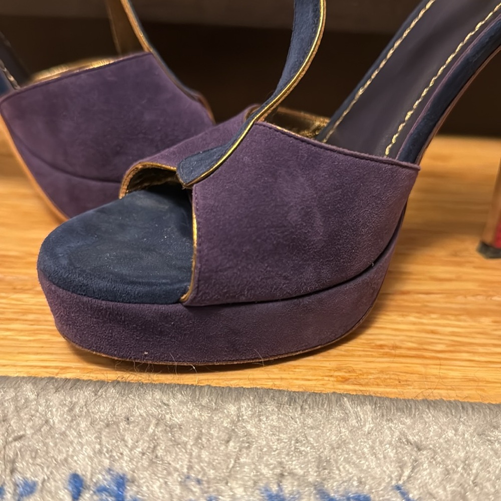 Ysl Tri-Color Suede Tributes - Size 38 - image 5